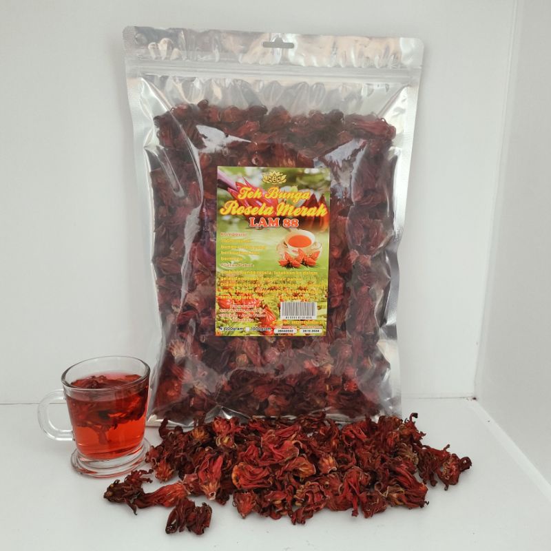 

teh bunga rosella merah kemasan 500g