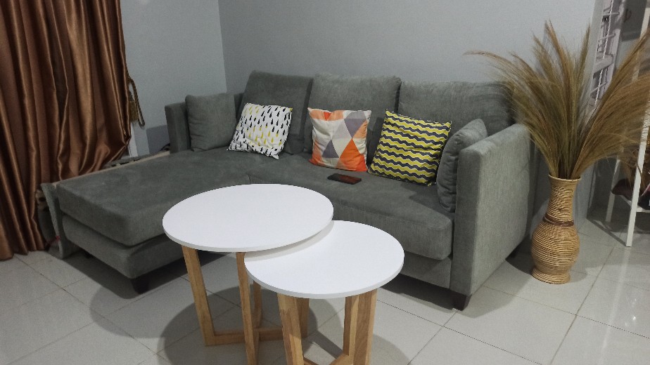 Meja Kopi - Meja Kopi Minimalis - Meja Kopi Bulat - Meja Kopi Kayu - Meja Serbaguna - Homned