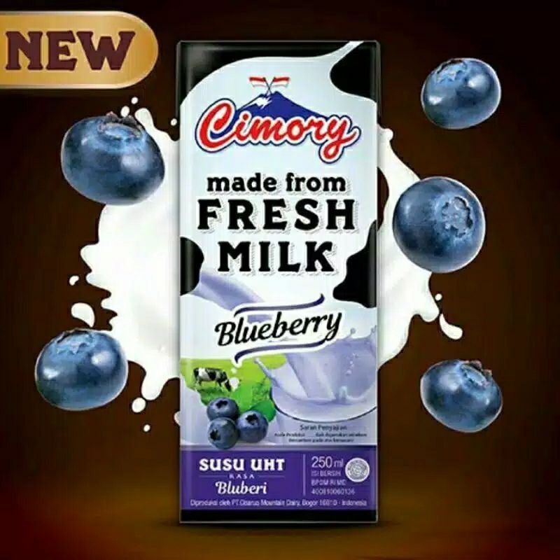 

Susu Uht 250ml Cimory Rasa Blueberry/kotak