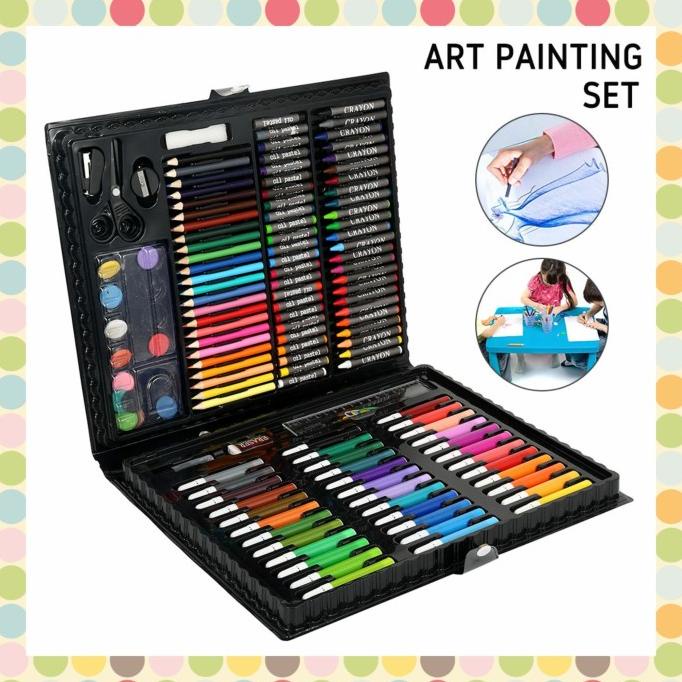 

Art Drawing Set 150pcs Crayon, Pensil Warna, Spidol, Alat Lukis Anak