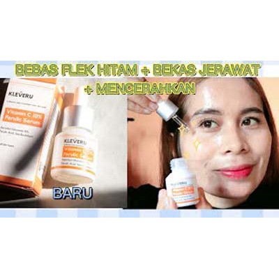 [RESMI] KLEVERU Vitamin C 10% Ferulic Serum 15ML Serum Mencerahkan Wajah dan Anti Kusam