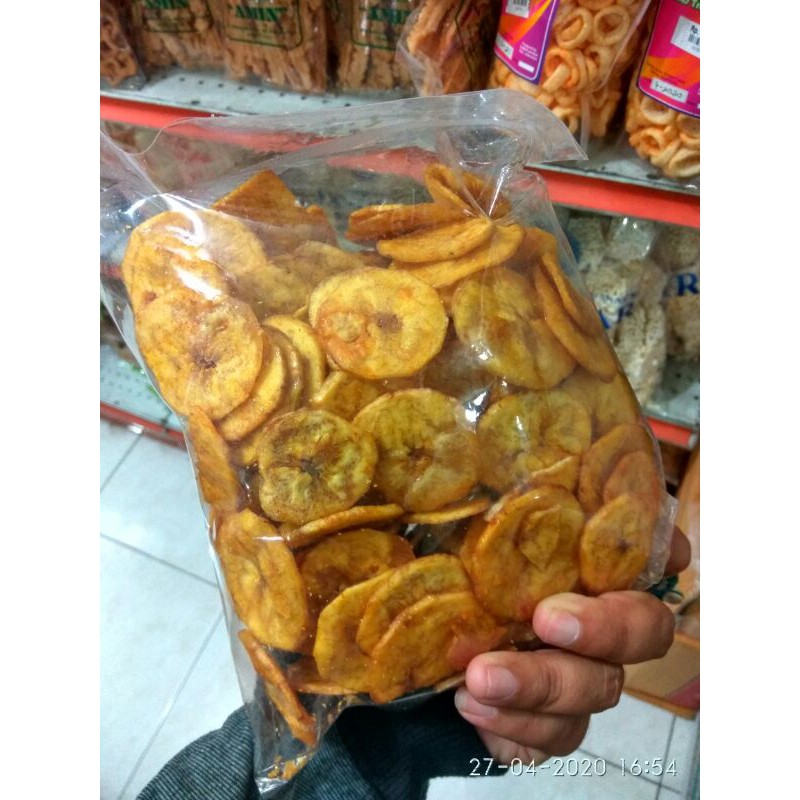 

PROMO..!! (1/2 KG) [COD] ✓Kripik Pisang Rasa Manis Nangka (500GRAM)
