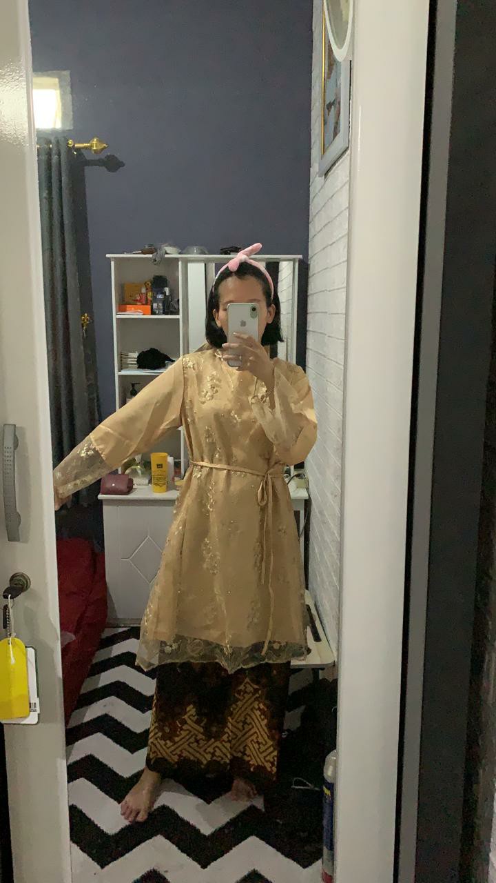 Maura Couple - Sania Ruffle Batik Couple Ori Ndoro Jowi Dnt Garansi Termurah Shopee- Selendang Pagar