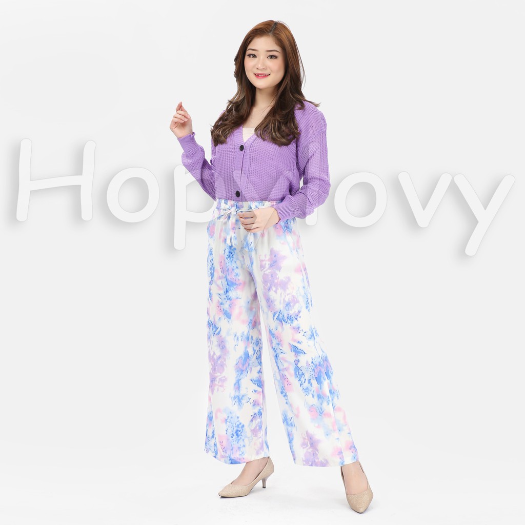 HOPYLOVY Celana Kulot Wanita Tie Dye Geolina