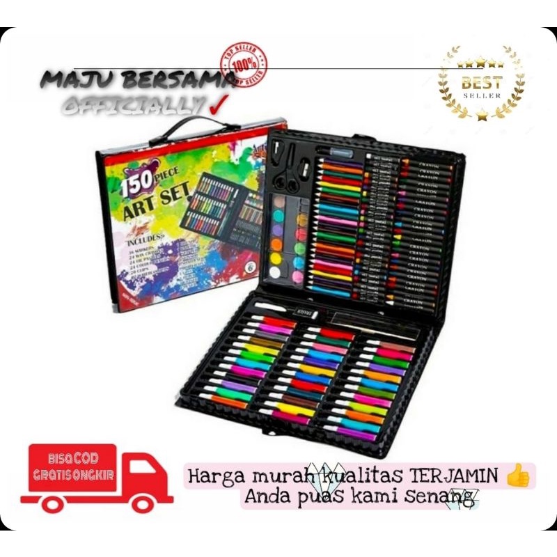 

[MB] ART SET 150 IN 1 / Art Set 150 Pcs ALAT TULIS SET CRAYON COLOURING ART SET 150 in 1