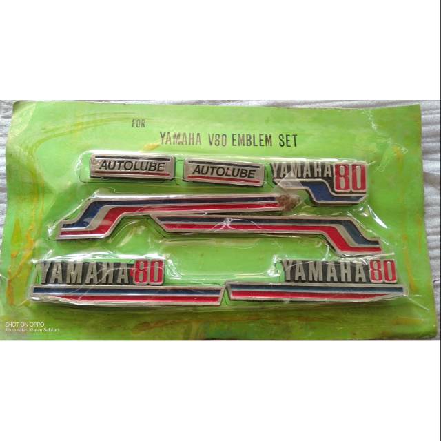 Emblem yamaha v80 platina