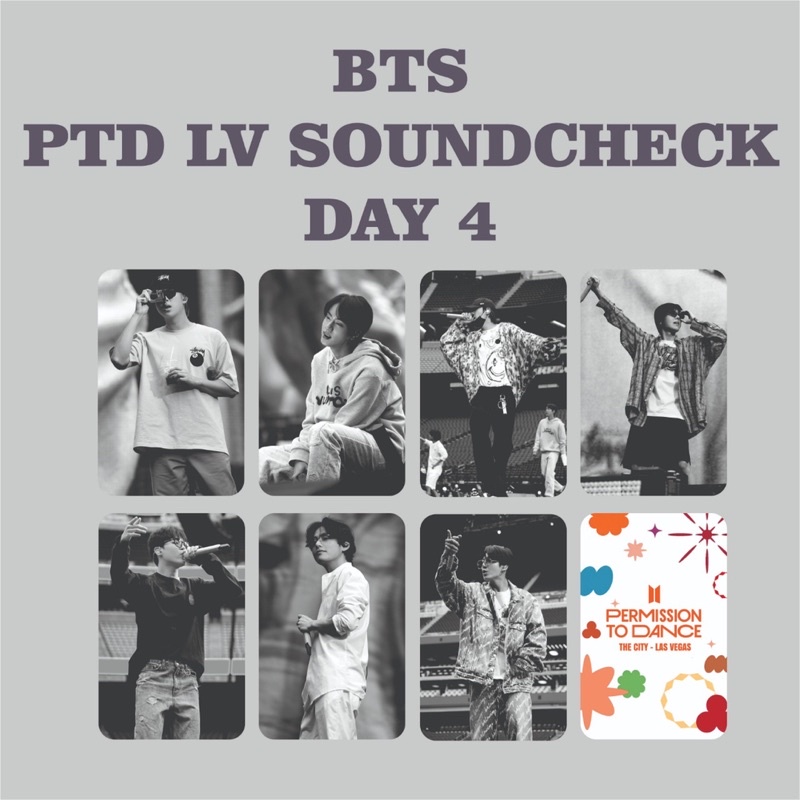 PHOTOCARD BTS SOUND CHECK SKETCH PTD LAS VEGAS