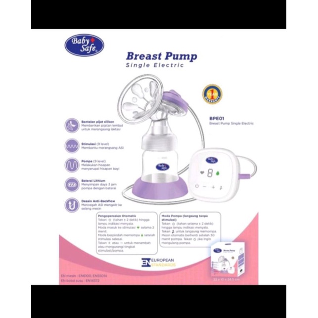 BABY SAFE PUMP ASI ELEKTRIK SINGLE BREASTPUMP SINGLE