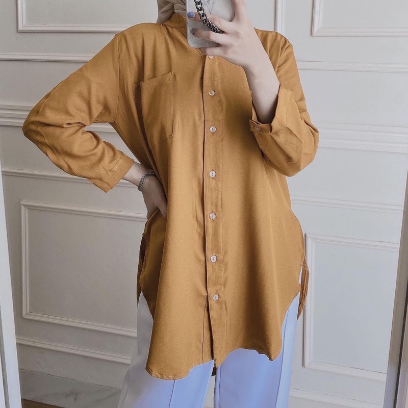 BEFAST - ZFS OOTD Wanita Kemeja FIYO / CICIRA SHAKILA SUEDE PREMUM SHIRT /Atasan Kemeja Wanita / Kemeja Lengan Panjang / Kemeja Casual / Kemeja Terlaris / Kemeja Wanita OOTD Kerja / Kemeja Polos Banyak Warna