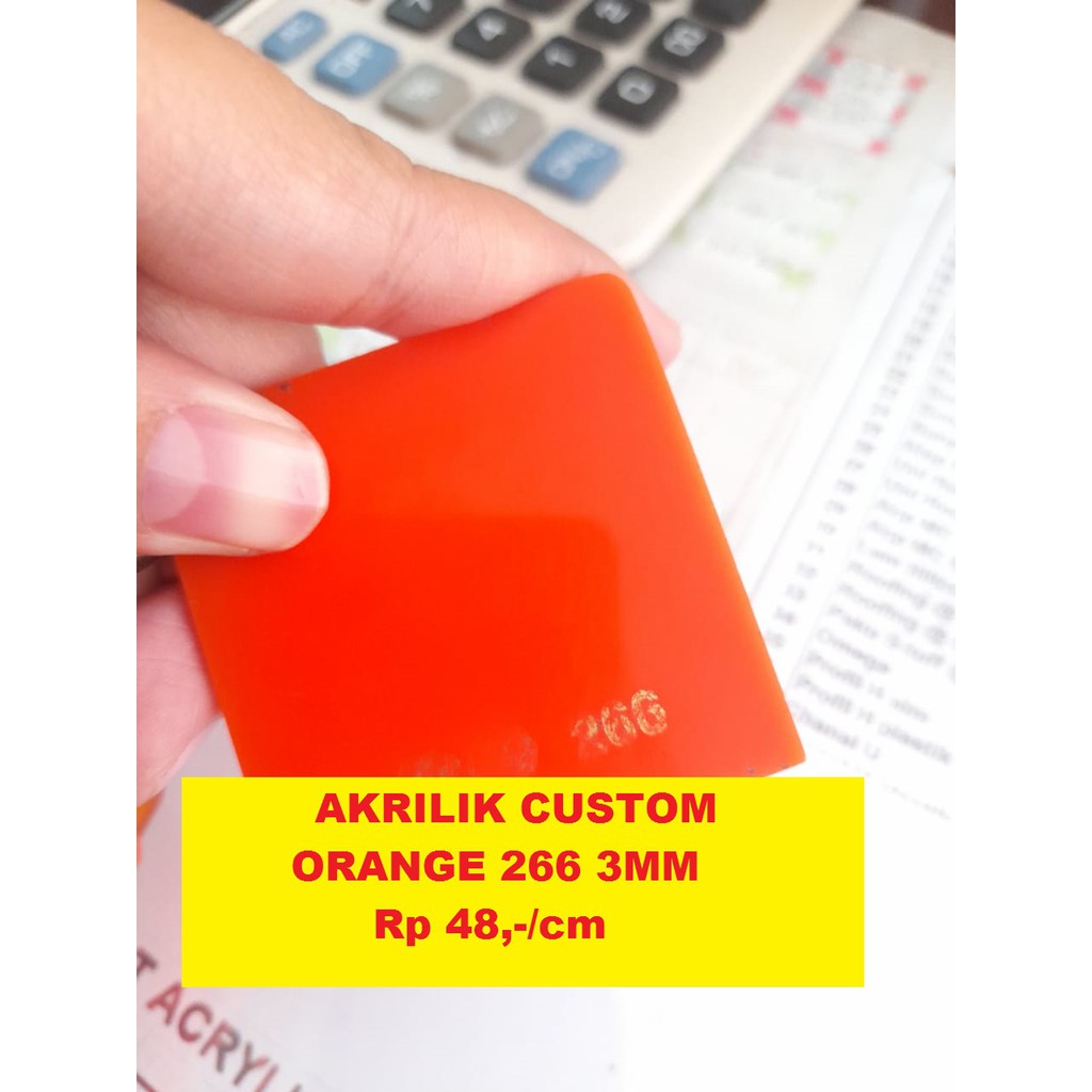 Akrilik Custom 3mm Orange Acrylic 3 mm Laser Cutting Marga Cipta