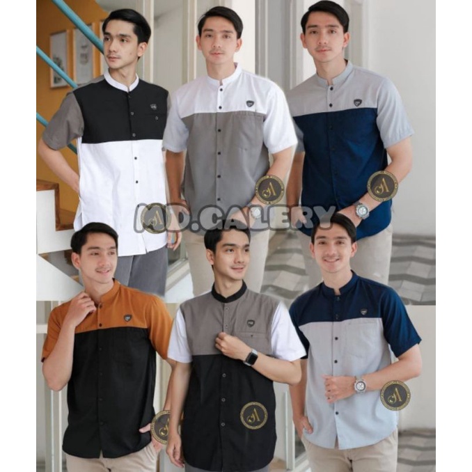 Baju Koko Modern Lengan pendek //Baju Koko Pria Modern Terbaru Koko kurta