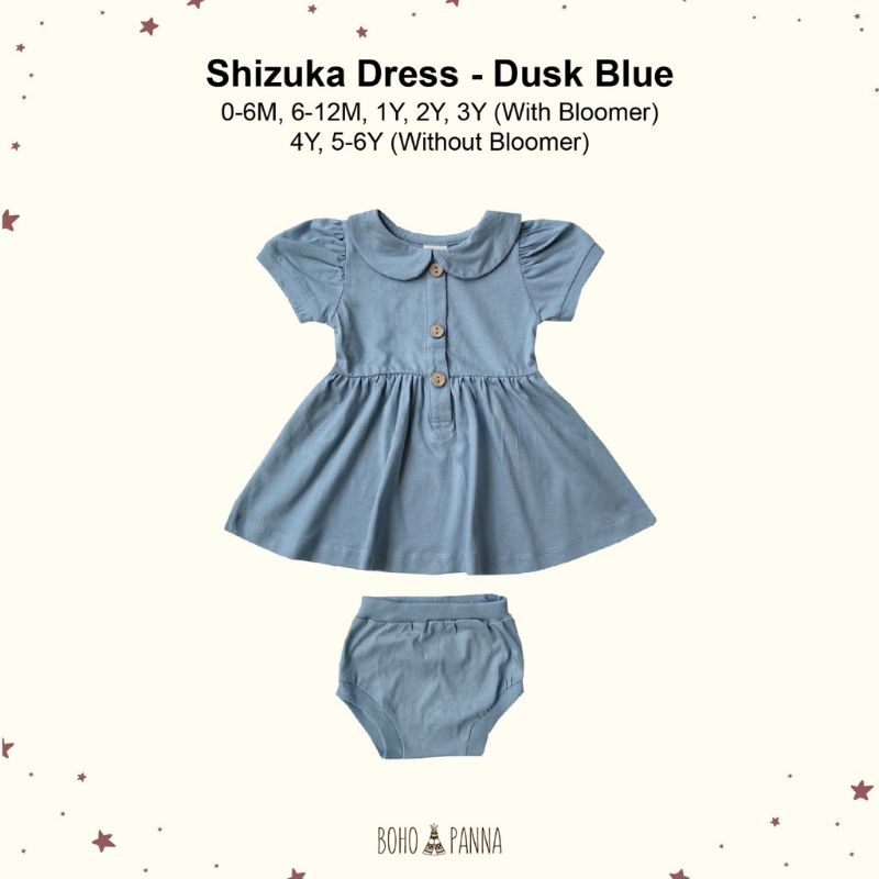 Bohopanna - Shizuka Dress - Rok Anak Bayi-Dusk Blue
