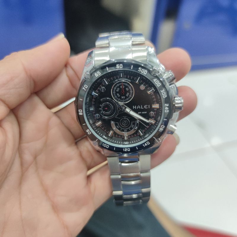 Jam Tangan Pria halei Original Tahan Air