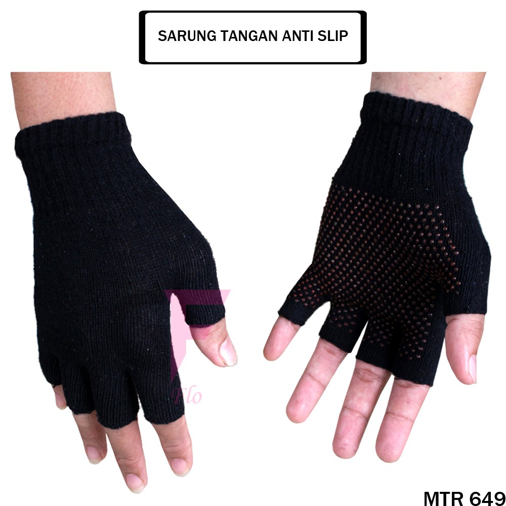 GIOFLO Sarung Tangan Motor Anti Slip Half Finger Jari Terbuka (Banyak Pilihan)