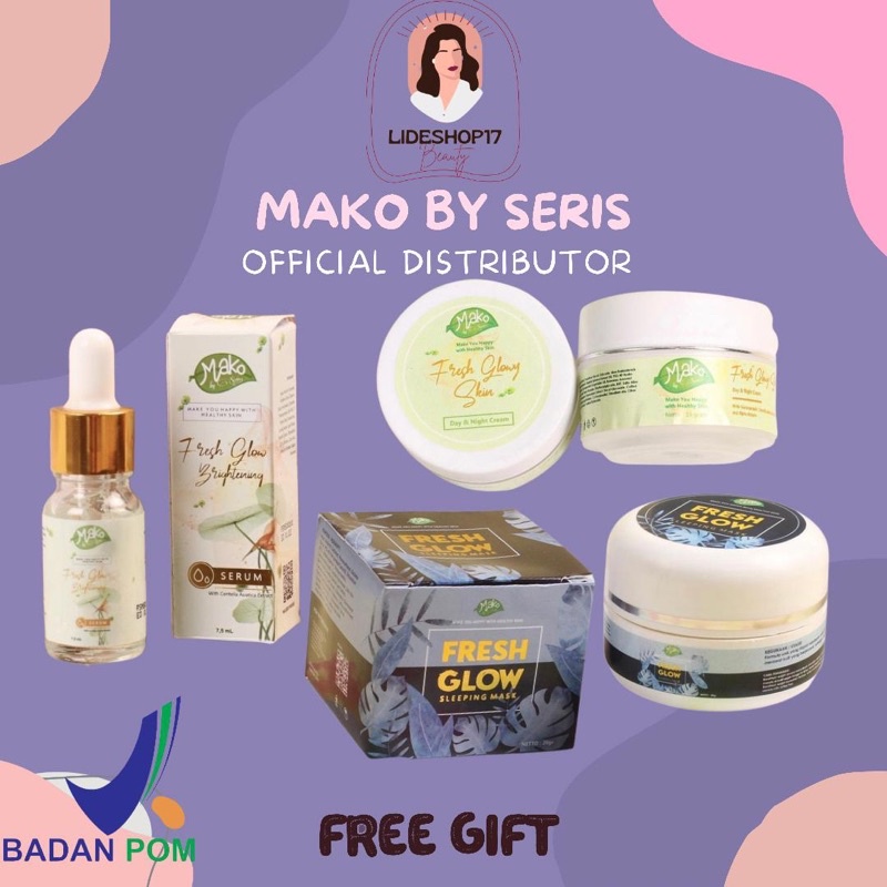 [READY] MAKO BY SERIS FRESH GLOW SLEEPING MASK DAY AND NIGHT CREAM SERUM MAKO BY SERIS