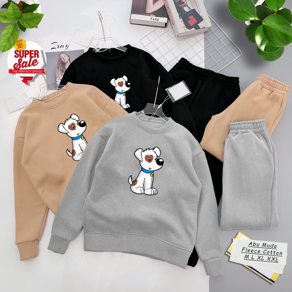 🅳🅵 Sweater Dog Buddy Love | Sweter Pria &amp; Wanita | Dhea Fashion