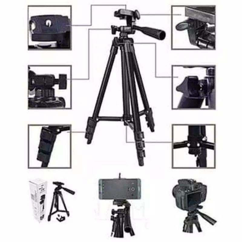Cod TRIPOD Camera Tipe 3120 TRIPOD Headphone 1 Meter Free Holder U
