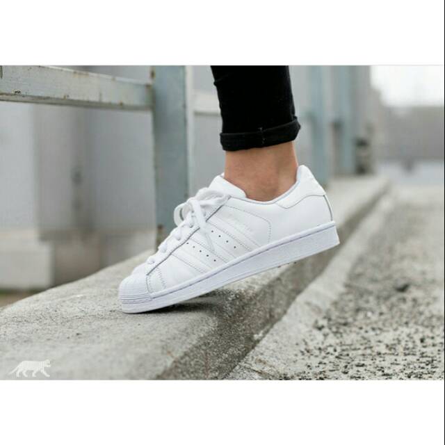 Adidas Superstar Full White 100% Original
