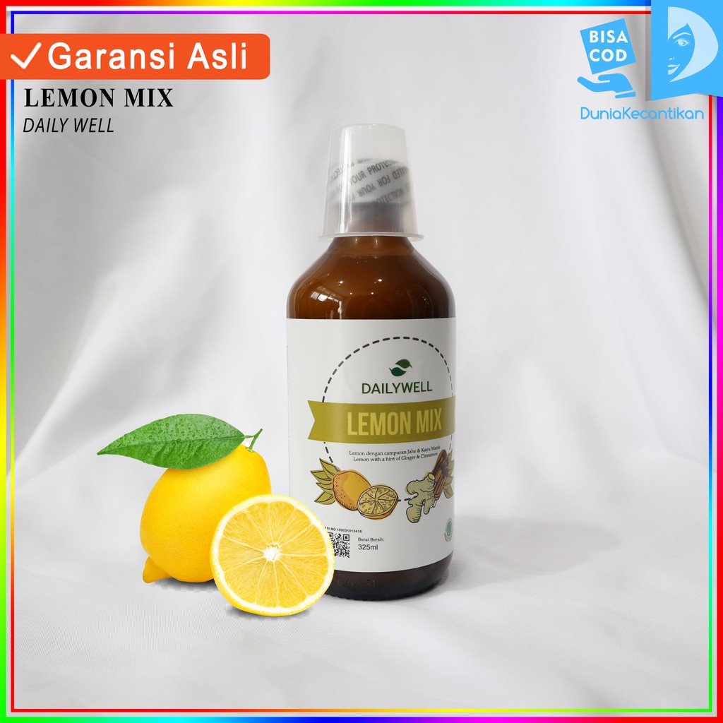 Dailywell Lemon Mix Minuman Detox Sari Lemon Herbal Diet / Minuman Diet BPOM / Minuman Kesehatan