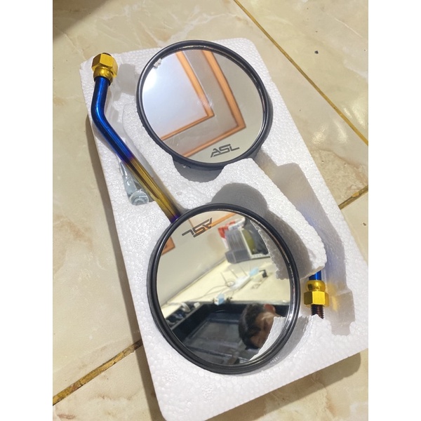 SPION SCOOPY KARBON TANGKAI TWOTONE HONDA SCOOPY VARIO BEAT DLL