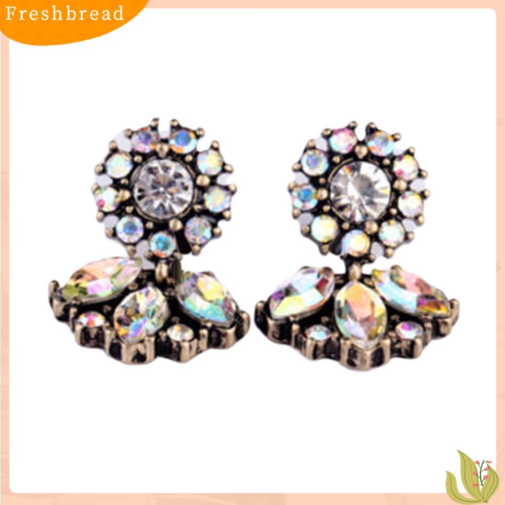 [Fresh] Anting Tusuk Bahan Resin Motif Bunga Bohemia untuk Wanita