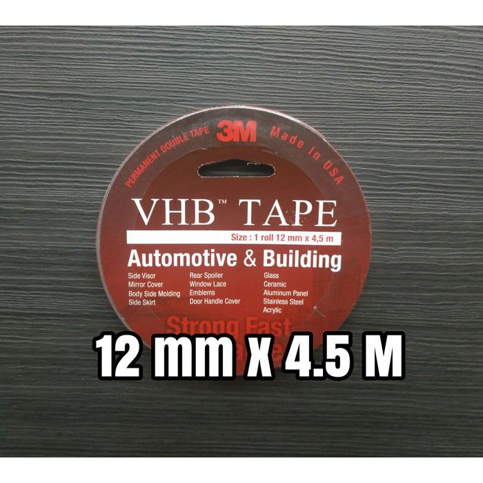 

Spesial Double Tape vhb 3M Red Merah 12 mm Dobel VHB Tape USA 12mm Original