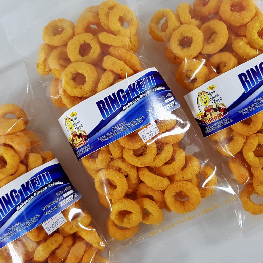 

Victory Snack - Camilan Snack Ring Keju / Cheese Ring murah isi 100 gr