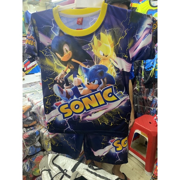 Setelan anak kids SONIC printing