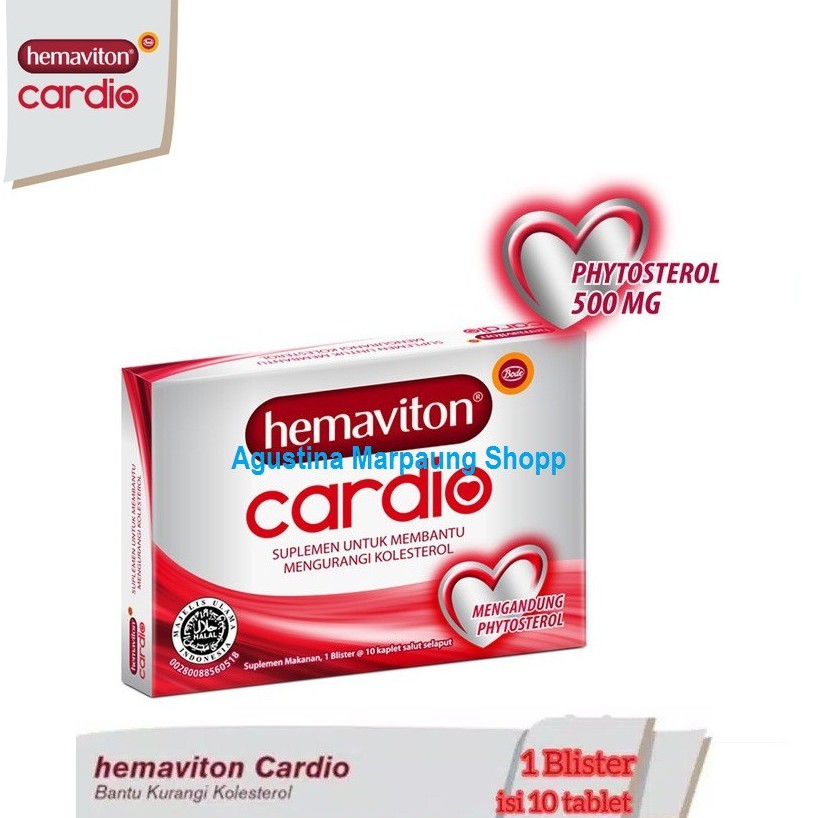 HEMAVITON CARDIO 10 TABLET - SUPPLEMEN PENURUN KOLESTEROL