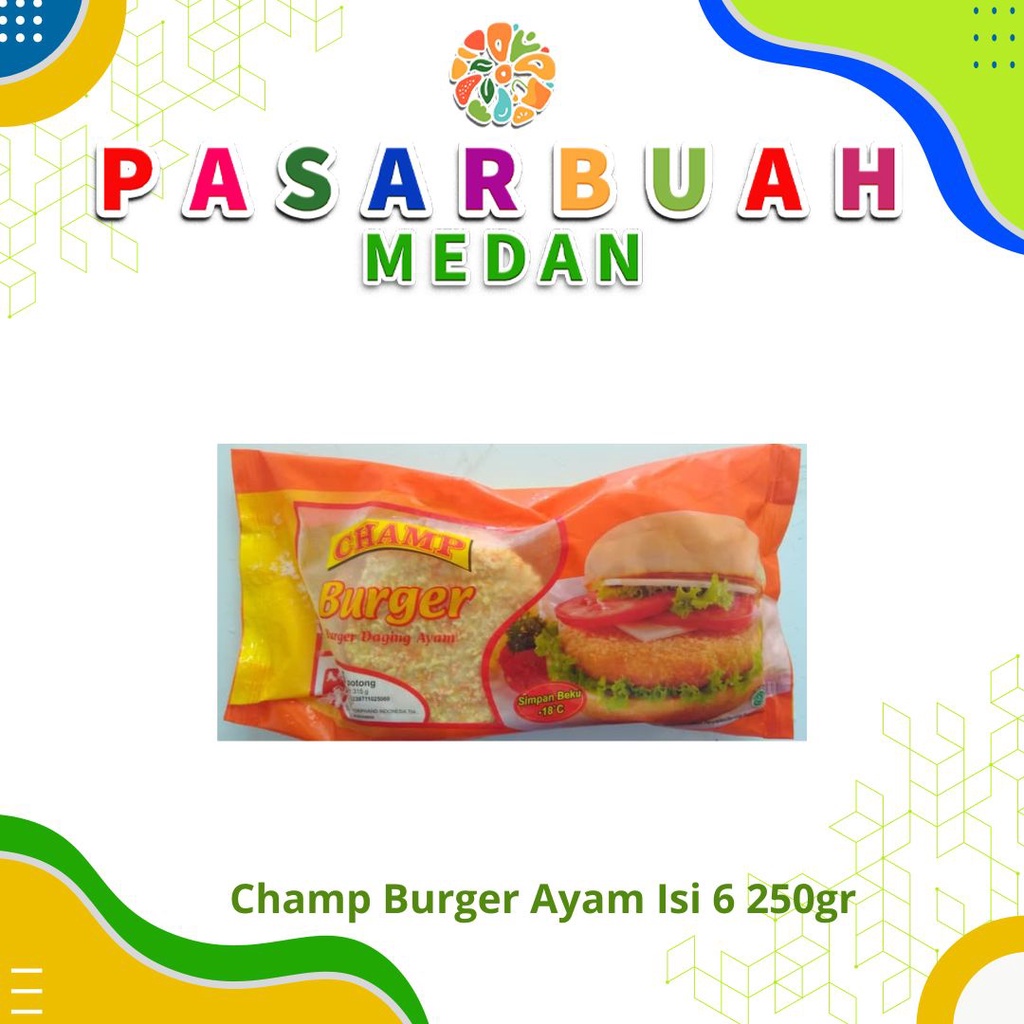

Distributor Champ Burger Ayam Isi 6 315 Gram - Pasar Buah Medan