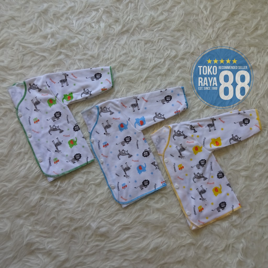 3 Pcs Baju  Bayi  Newborn Lengan Panjang Merek ALOY Murah  