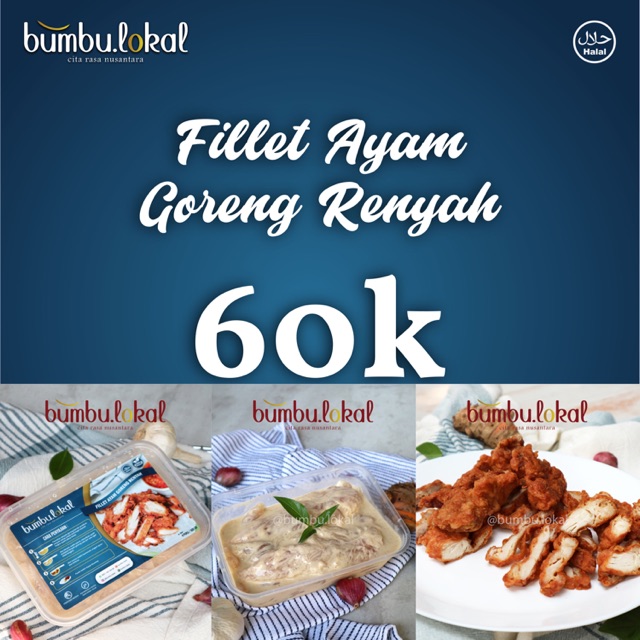 

Ayam Goreng Renyah Bumbu Warisan (tanpa tulang / Fillet)