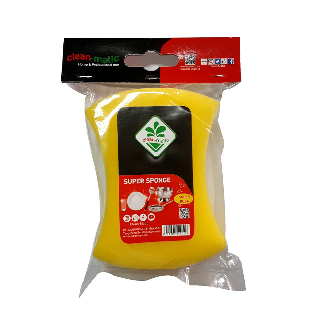 Spons Cuci Piring Ekonomis Super Sponge 210022 Cleanmatic