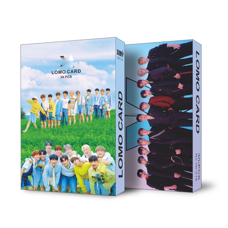 30pcs / set Kartu Foto LOMO Kpop Album Red Velvet X1 JBJ LISA The Nine ATEEZ EXO