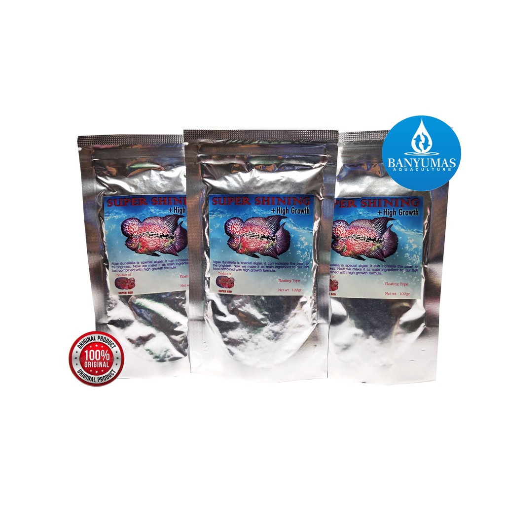 Pelet Louhan Super Shining Untuk Mutiara Louhan Pakan Original Thailand AA274