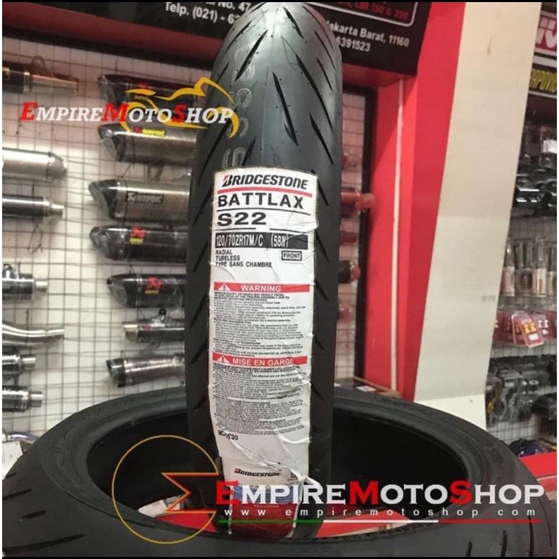Ban Battlax S22 Ukuran 120 / 70 - 17