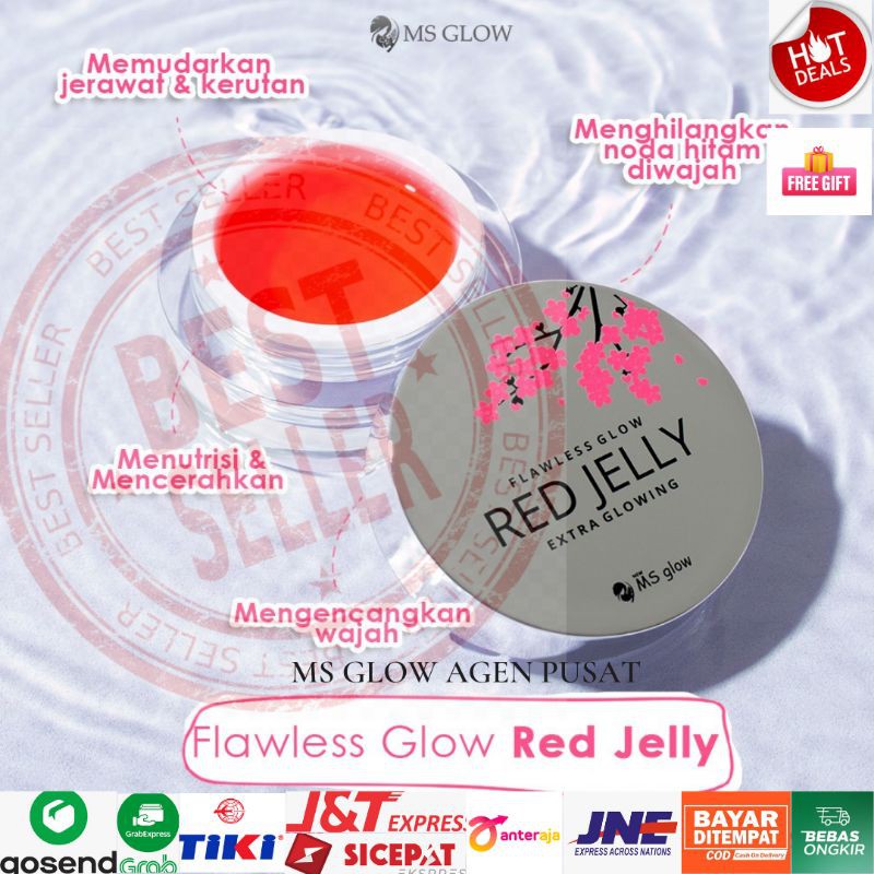 MS GLOW RED JELLY|RED JELLY ORIGINAL|MS GLOW ORIGINAL|MS GLOW GLOWING