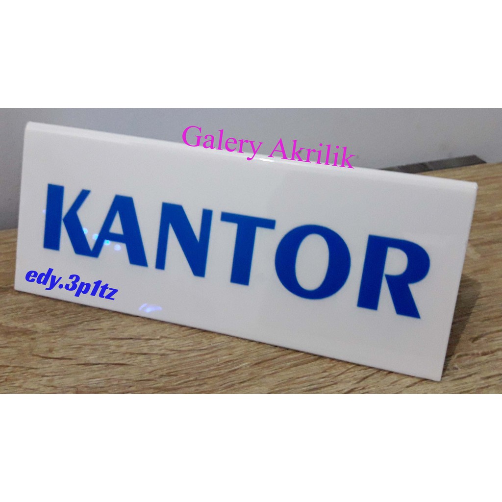 

Akrilik Papan nama Meja SIGN HOLDER sign label acrylic 6x15