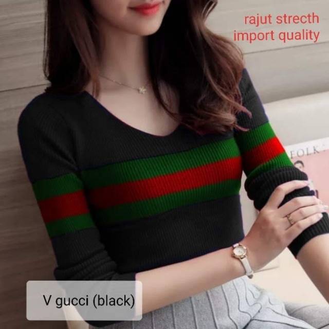 KNIT GUCCI HITAM