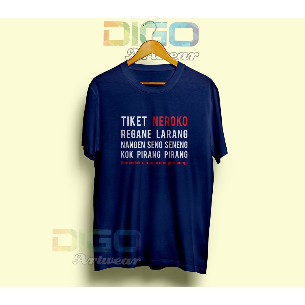 Cod Kaos Jawa Lucu Tiket Suargo Regane Larang Lagu Dangdut Keren