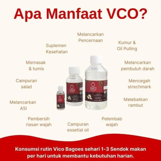 

Vico Bagoes 1 Liter 1L 1000Ml Vco Virgin Coconut Oil Minyak Kelapa