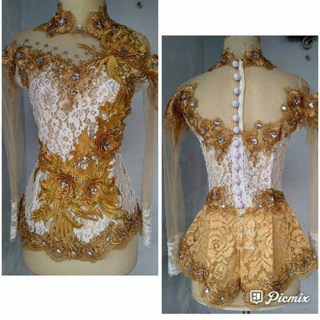 Kebaya bordir wiru