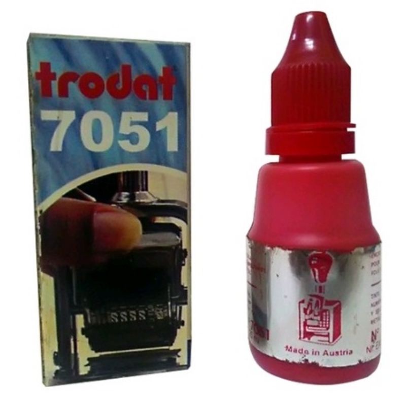 

TINTA STEMPEL NOMERATOR TRODAT 7051 25ml Hitam Biru Merah