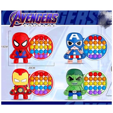 Push Pops Bubble Toy Anti-stress Pop It Fidget Toys Kartun Karakter AVENGERS