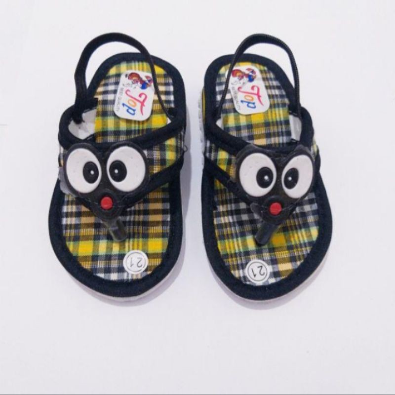 Sandal Bayi Sandal Baby Kids Kotak-kotak Bunyi 6 18 bulan