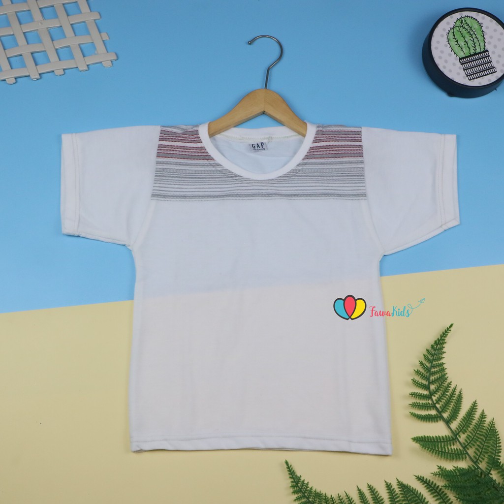 Kaos Salur uk 3-5 th / Kaos Anak Cowok Baju Anak Kaos Salur Kaos Lengan Anak Kaos Murah