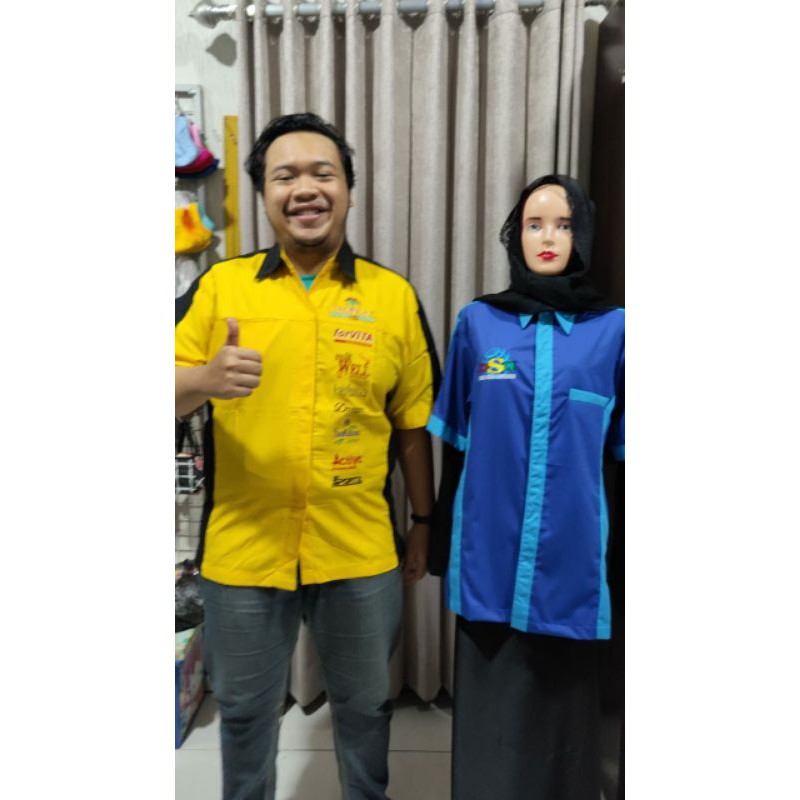 kemeja PDH costum bordir harga ecer