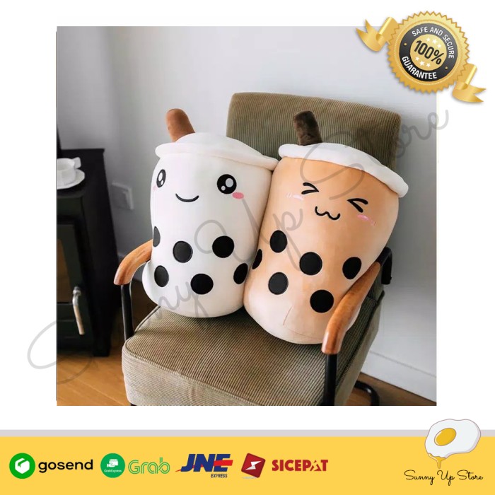 SUS BONEKA BUBBLE TEA BOBA MILK TEA BROWN SUGAR DOLL BANTAL PLUSHIES