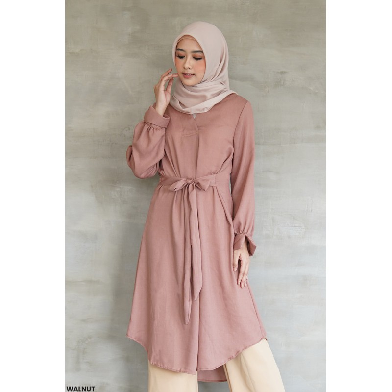 Sausan Crinkle Tunic Dress Wanita