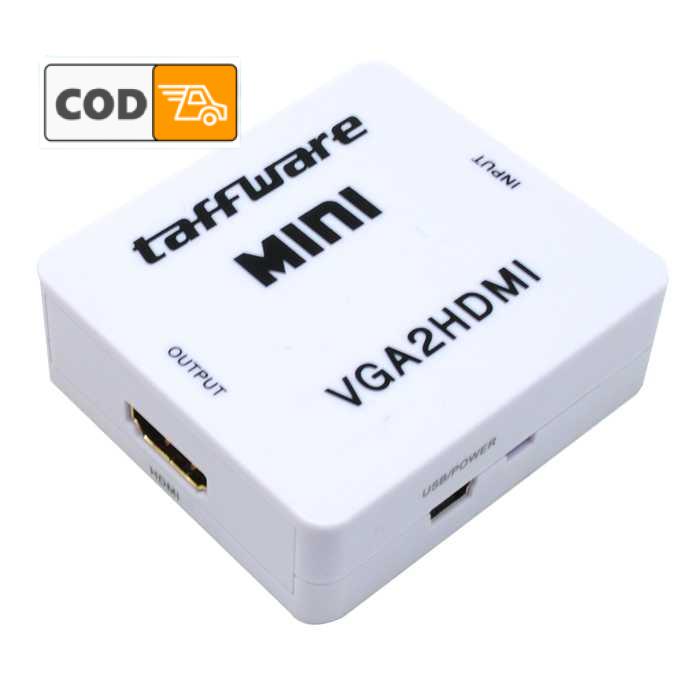 Konverter VGA to HDMI Pengubah Sinyal Analog VGA menjadi Digital HDMI TV dan Audio Analog